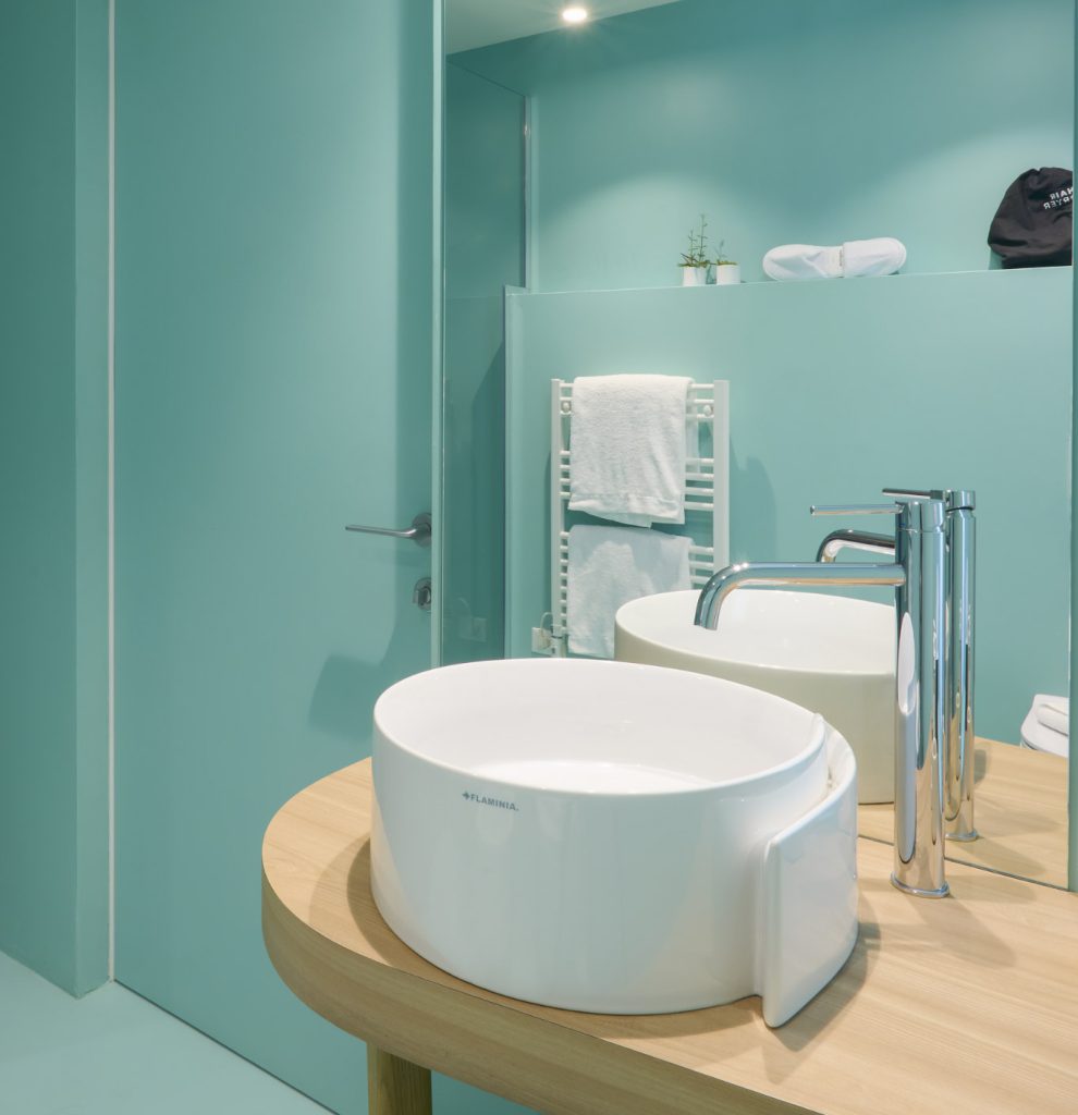 bagno stanza azzurra